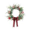 Holiday Charm Pine Branch Wreath Christmas Wreath Hangings with Pinecones and Berries for Welcoming Door Decors