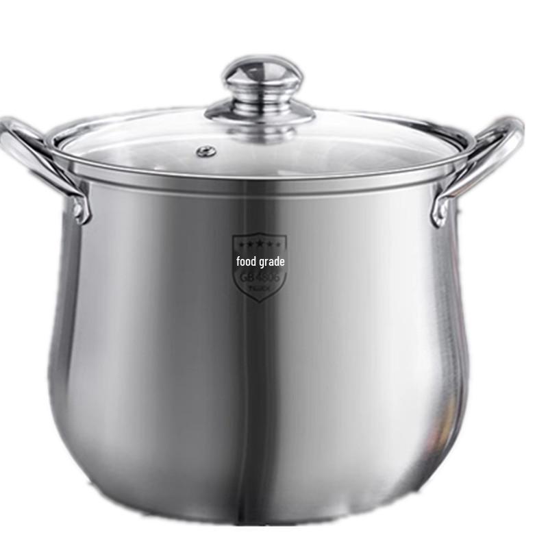 Stainless Steel Large-Capacity Induction Pot for Soup, Porridge & Stew