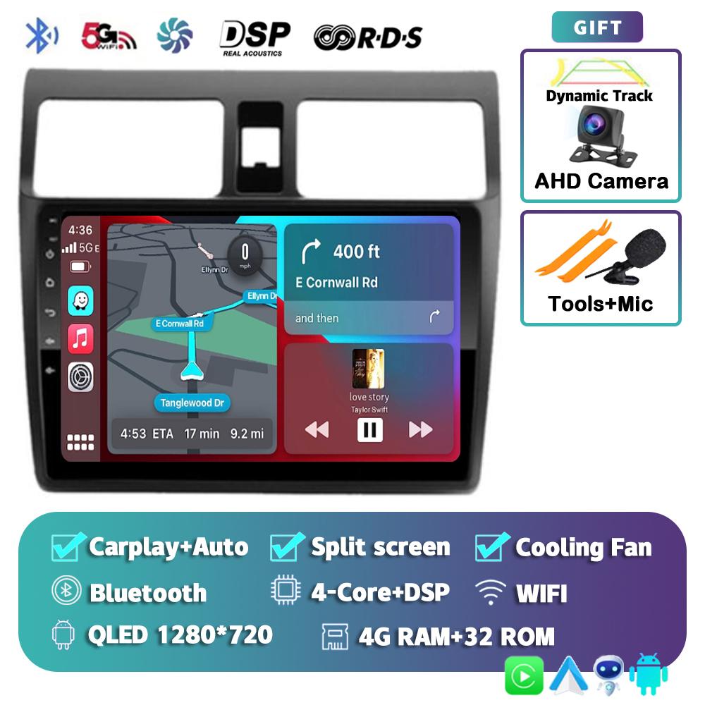 Android 14 Carplay Auto For Suzuki Swift 2003-2010 2 Din Car Radio Multimidia Video Player GPS Navigation Stereo Head Unit Audio