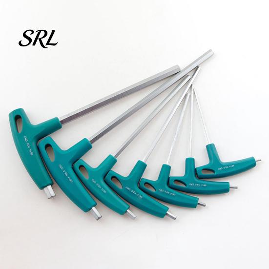 Llave Allen de Mango en T para Acceso a Espacios Estrechos, Herramienta Profesional de Acero CR-V con Eje Extendido para Reparación de Automóviles y Bicicletas y Mantenimiento Mecánico Ergonómica