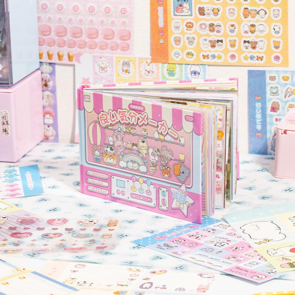72Pcs DIY Craft Phone Water Bottle Decor Cute Cartoon Patterns Scrapbook Stickers  Girls Gift