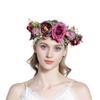 Bride Flower Headband Floral Garland Headpiece Bohemian Flower Crown Headband Boho Bridal Flower Wreath Hair Hoop