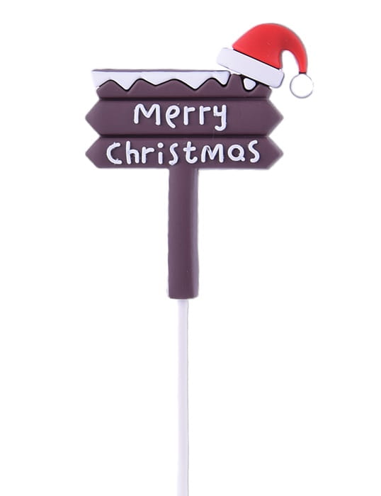 Topper Dekoracja Świąteczna Pvc Merry Christmas Znak
