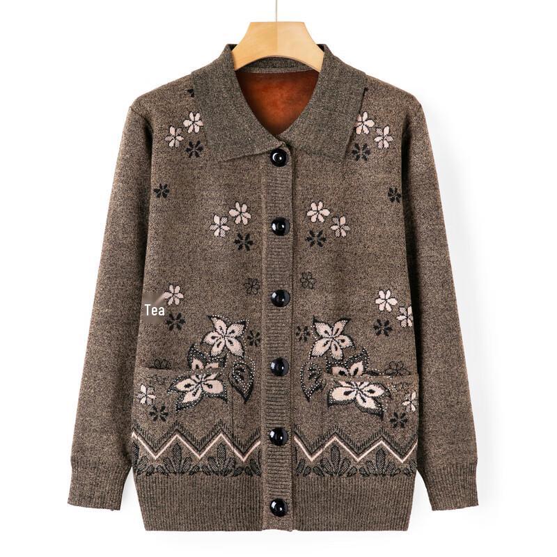 Hodo Damen Strick-Cardigan mit Plüschfutter