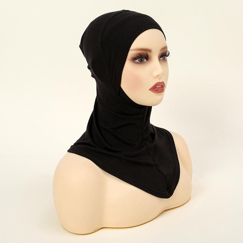 New Modal Jersey Hijab Undercap Wrap Cotton Muslim Hijab Inner Scarf High Quality Head Band Hat Bonnet Solid Turban Underscarf