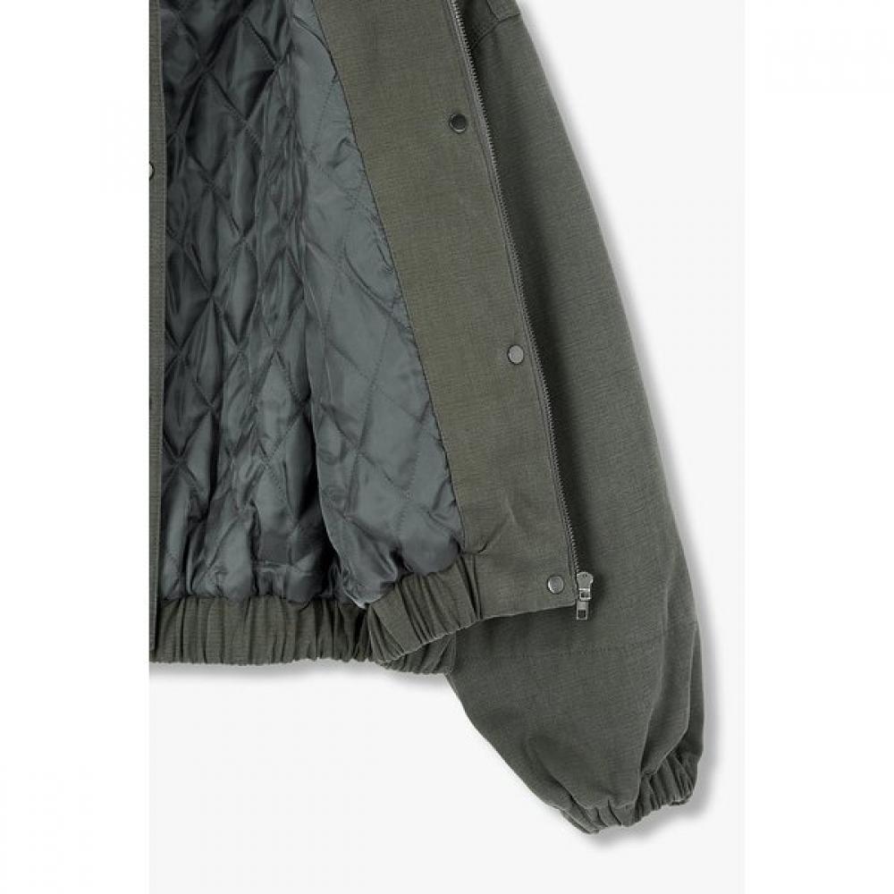 Studio Tomboy Contrast Collar Cotton Crop Jumper 9105413212