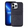 Multifunctional Vertical Flip Card Wallet Holder Vegan Leather Back Phone Case
