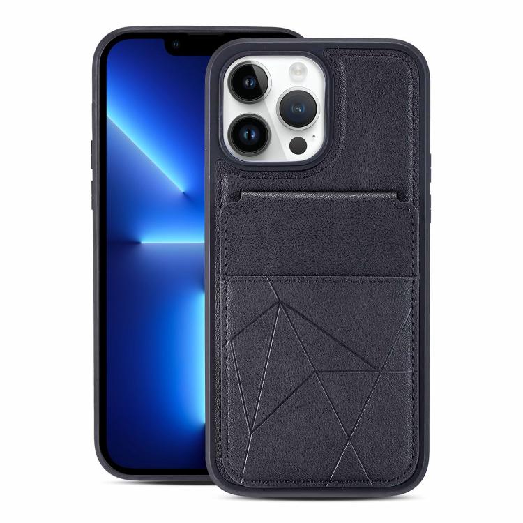 Multifunctional Vertical Flip Card Wallet Holder Vegan Leather Back Phone Case