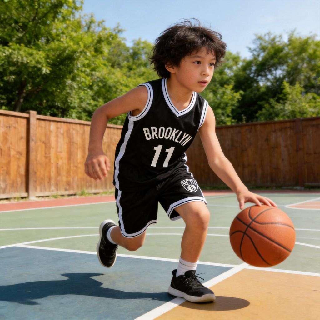 Kyrie Irving Basketball Jersey Set For Kids With Polyester Fabric For Sports And Fitness