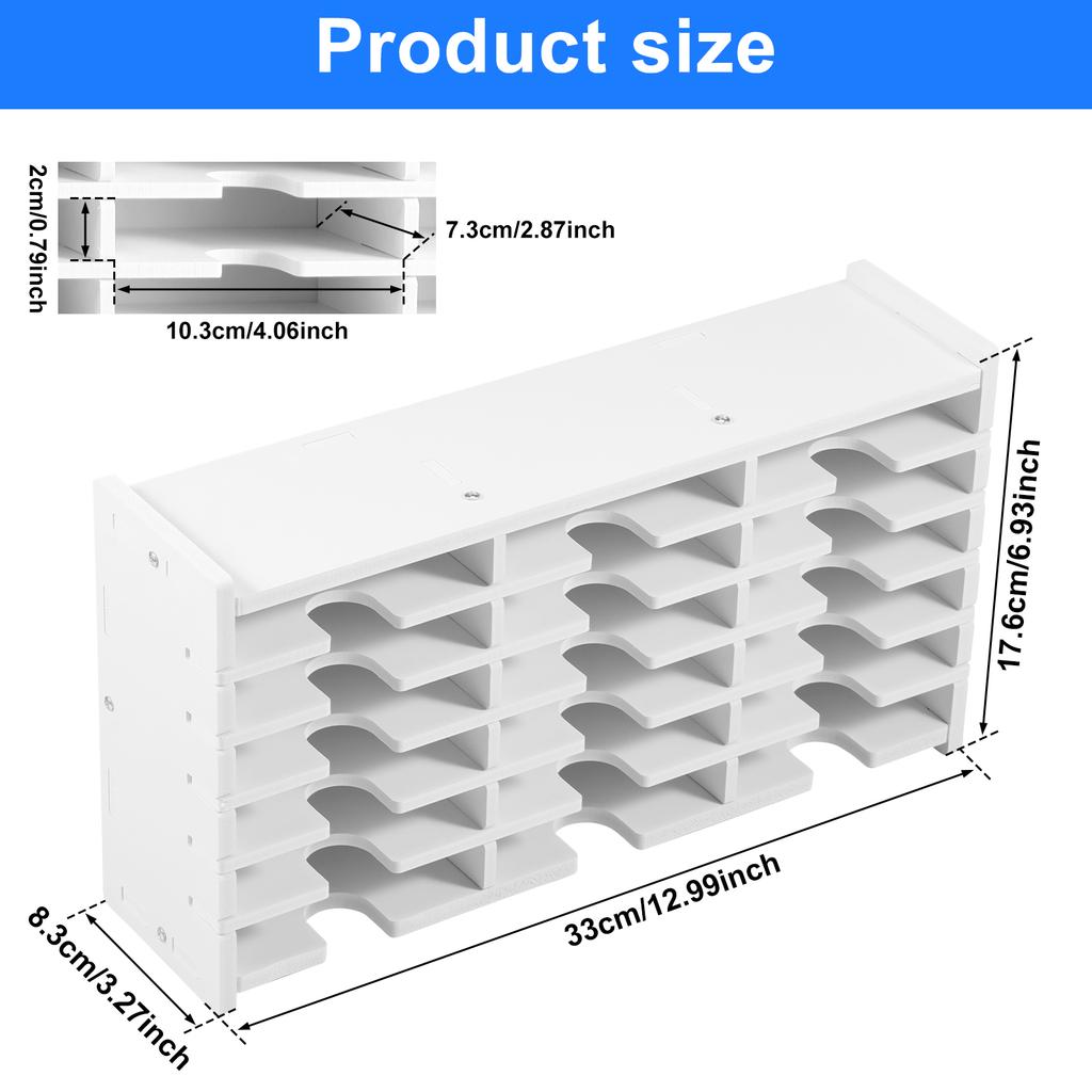 Caixa de Armazenamento de Mesa para Carimbos Multicamadas para Diversos Itens Joias Papelaria Cosméticos Tipo Gaveta Dormitório Estudantil Bandeja de Pintura Suporte