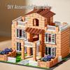 Bricklayer's DIY Handmade Children's Toy Brick Cabin Building Set