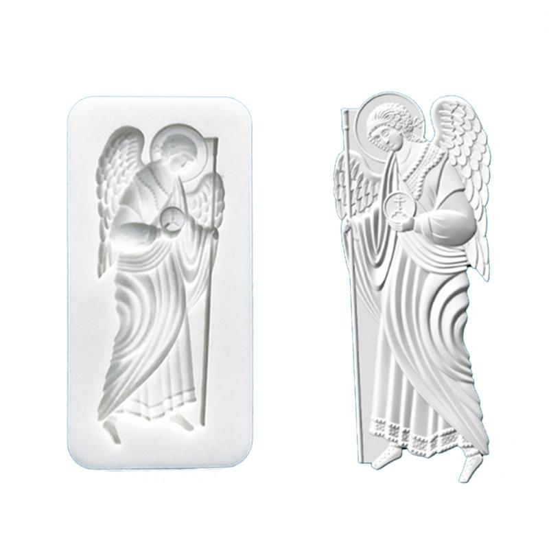 

Efficient Food Grade Silicones Cake Decors Molds With Angel Relief Design For Baking Soap Candle Making