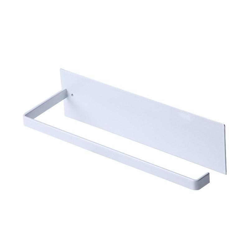

Kitchen Tissue Towel Holder Under Cabinet Adhesive Paper Roll Holder White