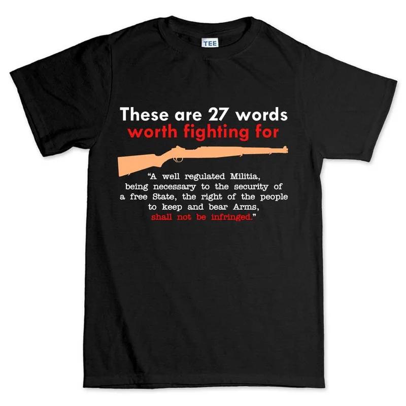 Black Cotton TShirt Rifle Vintage Casual Unisexs Fitness Muscle Casual Workout Style S