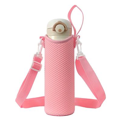 Futakuchi Water Bottle Case with Shoulder Cold For 500ml 600ml Plastic Bottle Plastic Bottle Crossbody Water Thermal Insulation Water Bottle Plastic