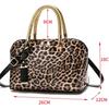 2025 Leopard Print Versatile Handbag: White & Khaki Crossbody Shoulder Bag for Women