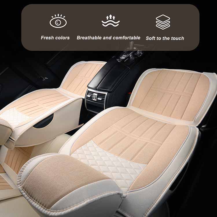 Full Envelope Car Seat Cover Breathable Seat Cover Linen Special Cushion Four Seasons Universal Seat Cushion