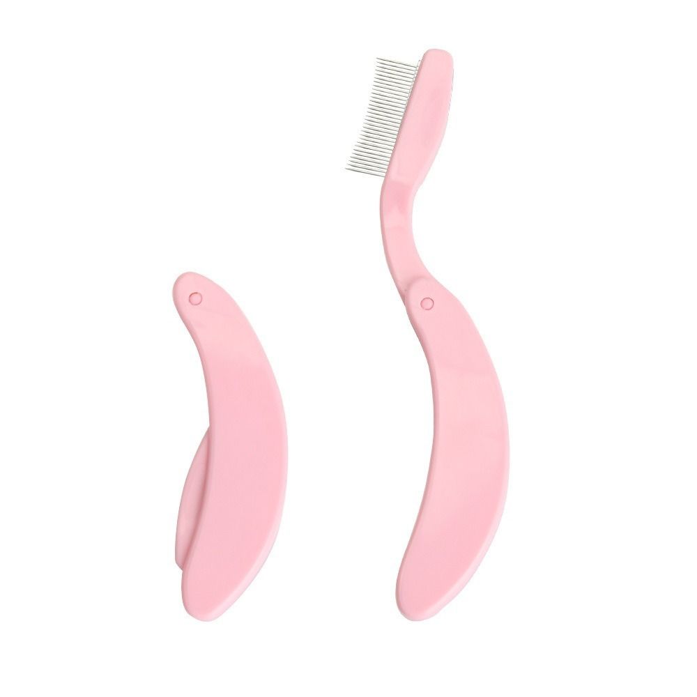 Stainless Steel Teeth Eyelash Separator Comb Foldable Mascara Comb Hot Eyelash Brush  Makeup Tools