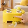 Wiederaufladbare USB-Katzen-Spielzeuge für Indoor-Bewegung Interaktives Spielzeug, Whack-a-Mole Feder-Spielzeug für Kätzchen und Erwachsene 3 Modi, Automatisches Spielzeug für gelangweilte Katzen