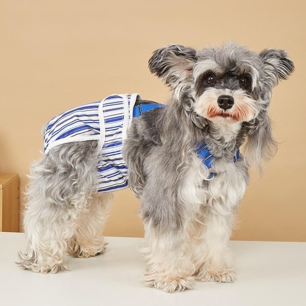 Striped Design Dog Diaper Suspenders Washable Pet Physiological Pants  Puppies Period