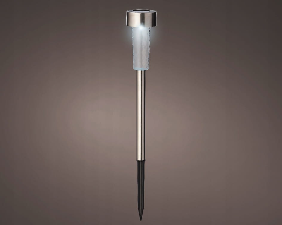 Solar garden lamp 28cm LED cold white light