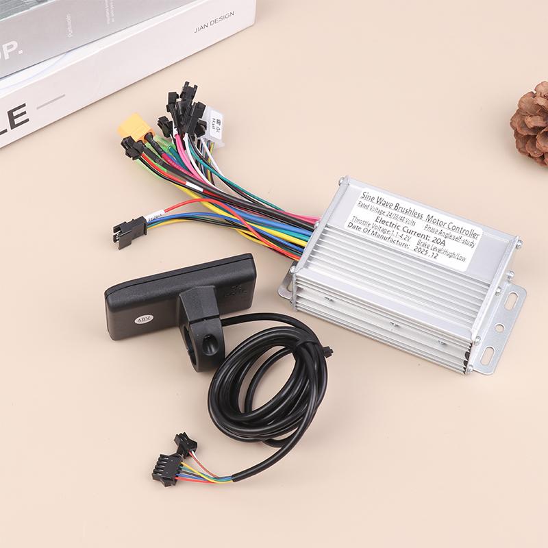 Контроллер двигателя ЖК-дисплей Контроллер двигателя 48 В Tf100 Водонепроницаемая ЖК-панель Дисплея Электросамокат Бесколлекторный Комплект контроллера 1Set