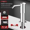 Stainless Steel Kitchen Soap Dispenser with Extension Tube for Dishwashing and Vegetable Washing