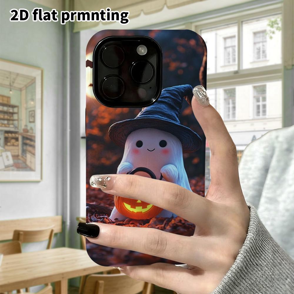 Phone Case: 2D Flat Design Suitable for iPhone 18, 17, 16, 15, 14, 13 Pro Film Protection Case, Couple Style, Moonlit Forest, Christmas and Halloween 