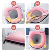 Washable Toilet Seat Cushion Household Four Seasons Universal Waterproof Zipper Toilet Seat Cover Cute Cartoon Bathroom Toilet Seats Pads with Handle