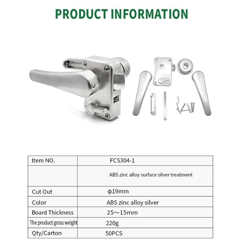Reversible Access Bathroom Security Door Lock For Motorhome Marine Toilet Corrosion Proof Metal Construction