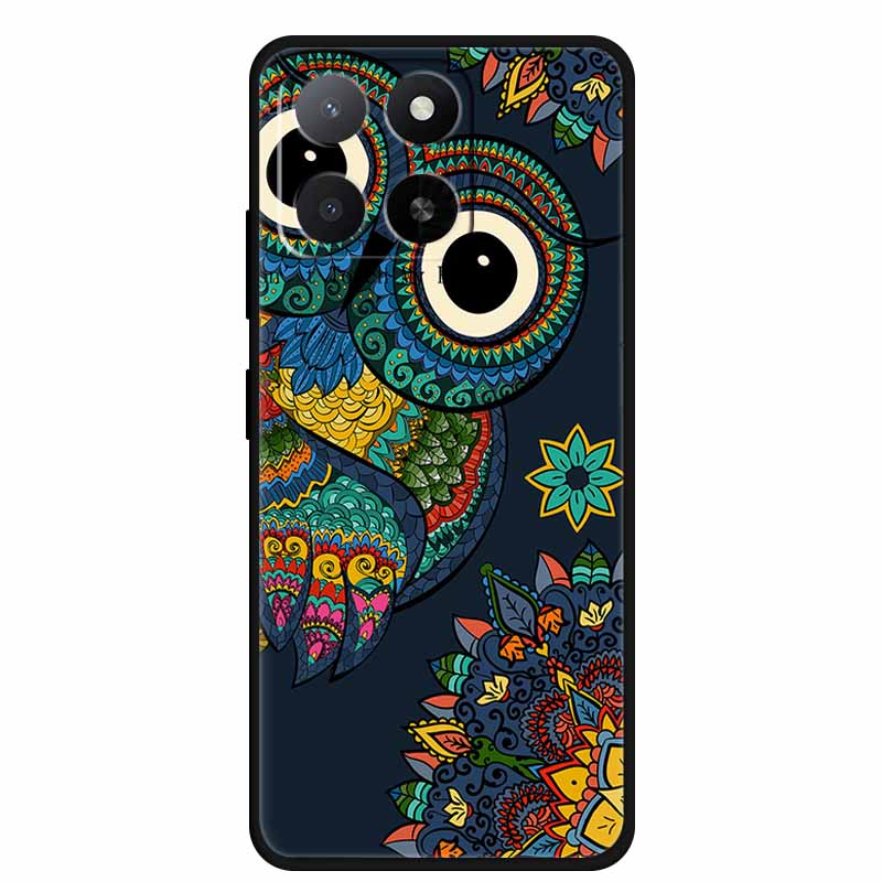 Für ZTE Blade A55 A35 Hülle Tiere Weiches Silikon TPU Handyhüllen Rückseite für ZTE Blade A35 BladeA55 Wolf Stoßfest Cool Capa