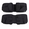 34L Bike Rear Seat Bag Waterproof Double Side Bicycle Saddle Bag with Reflective Strips for Bicycle Night Riding Cycling Black