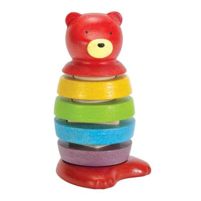 Plantoys ekologiczny klocek miś 5622, od 18 miesięcy, różne kolory, koreańskie produkty dla dzieci