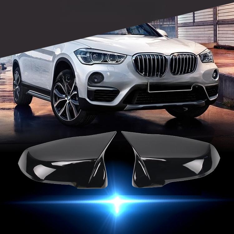 Glanssvart Spegelkåpa För BMW X1 F48 X2 F39 F44 F49 F52 G29 2-serie Touring Sidospegel Yttre backspegel Spegelkåpa