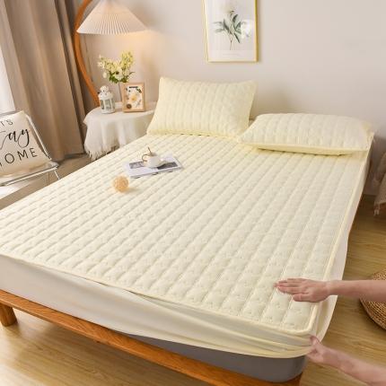 New Style Class A Raw Cotton Padded Waterproof Fitted Bed Sheet Mattress Cover Bedspread Comforter for Bedding Protection