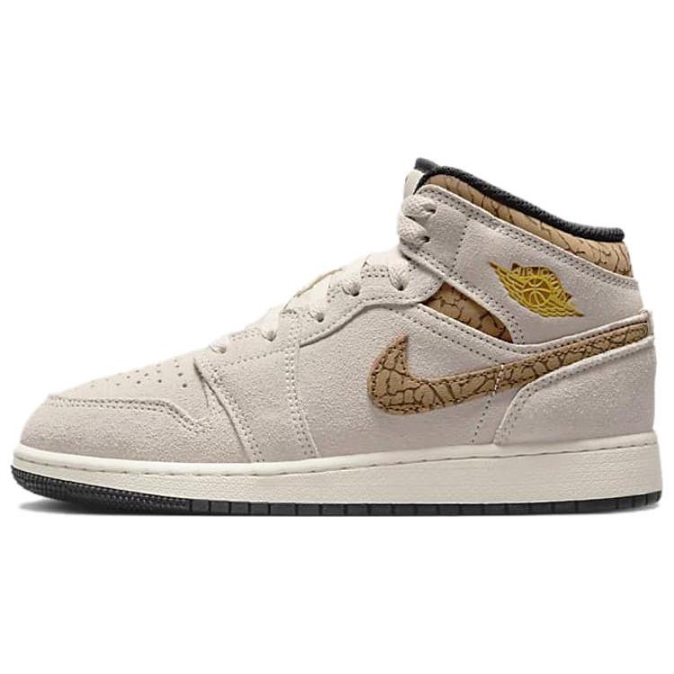 New Jordan 1 Mid SE Brown Elephant GS DZ5369-102