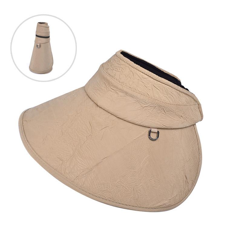 

Top Hollow Wrinkled Sun Hat Wide Brim Lightweight Hat Women Accessory Travel