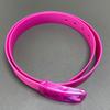 Nuove Cinture Per Uomo Donna Colori Uni Caramella Gomma Siliconica Pelle Forma Ondulata Fibbia in Plastica Cintura Carina Senza Metallo