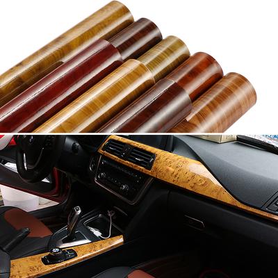 10/30*100cm Hochglänzende Vinylfolien in Holzoptik für Fahrzeugfolierung, Dekoration, Aufkleber und Zubehör für den Fahrzeuginnenraum