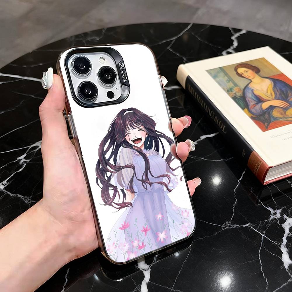 

Ароматный цветок K-Kaoruko Waguri Чехол для телефона для iPhone 17,16,15,14,13,12,11 Plus,Pro,Цветной Серебряный Чехол для телефона Funda Cover iPhone15pro