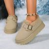 New Winter Flat Shoes Women's Snow Boots Plush Warm Winter Thick Fashion  Women's Boots