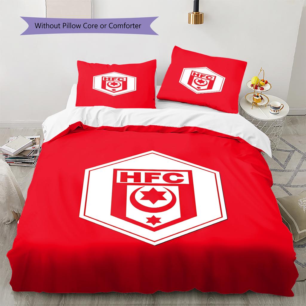 Pościel z wzorem Hallescher FC, Zestaw kołdry Poszewka na kołdrę Poszewka na poduszkę Domowy Prezent Urodzinowy (1 * poszwa na kołdrę + 2 * poszewki na poduszki, bez rdzenia)