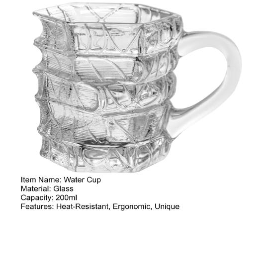 Book-Themed Glass Mug Painted Vintage Book Mug 200ml Heat-Resistant Stacked Book Librarian Gift Safe