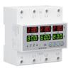 Over Under Voltage Protector 80A 3 Phase Auto Reset Voltage Protective Device DIN Rail Voltmeter Amm