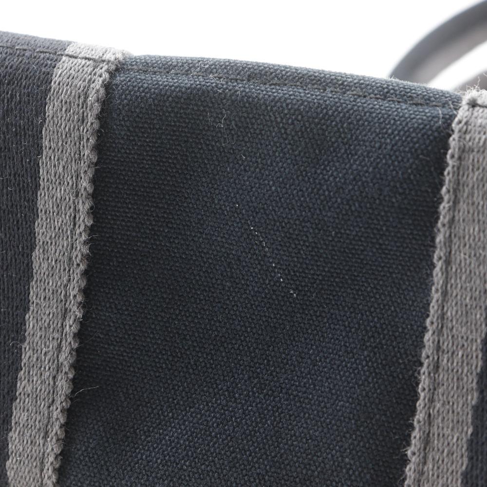 HERMES Fourre ToutPM Handbag black canvas unisex Used