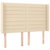 Tête de lit - Maison Exclusive - Oreilles - Crème - Hauteur réglable (147 x 16 x 118/128 cm)