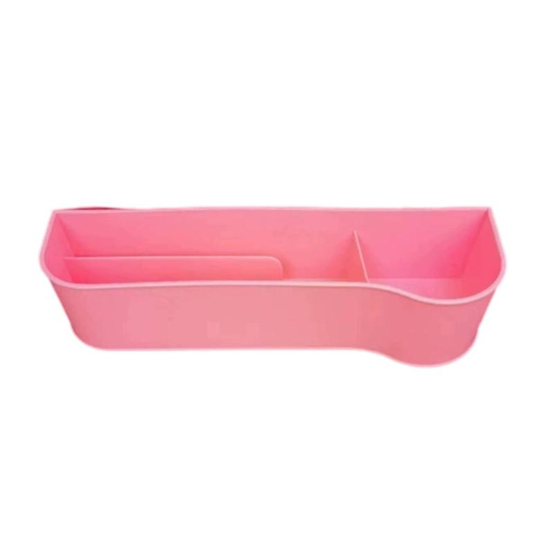 

Car Accessories Organizer ABS Plastic Storage Box With Phone Slot Card Holder Easy Installation Between Seat And Console