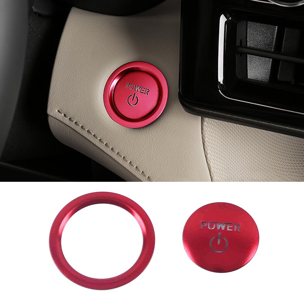 For Toyota Highlander XU70 2024 Engine Start Stop Switch Button Cover Trim Car Interior Styling Protector Decoration Sticker