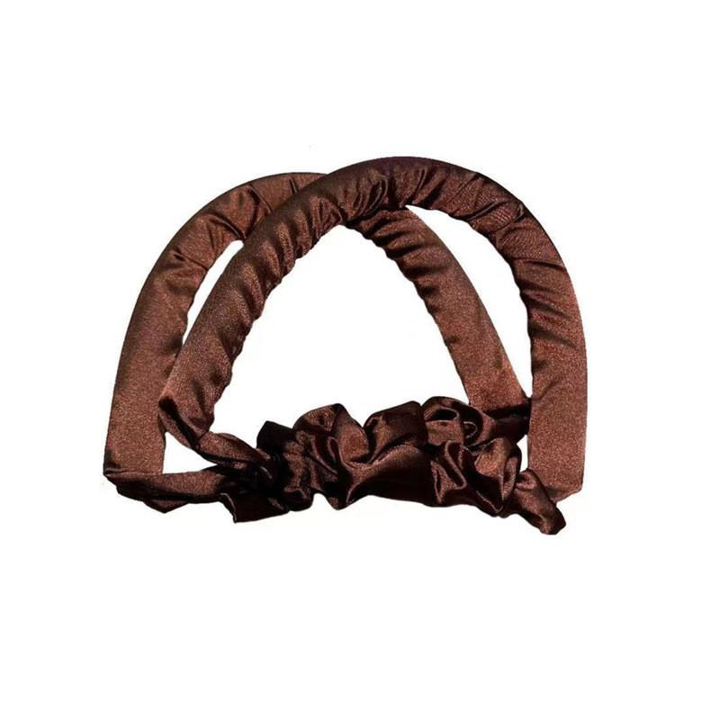 

Безнагревные щипцы для завивки волос, повязка на голову, ленивые бигуди для длинных волос, без нагрева, завивка на ночь, бигуди Magic Wave коричневый