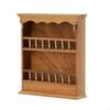 Wooden Miniature Wall Shelf Elegant Dollhouse Cabinet Decorative Mini